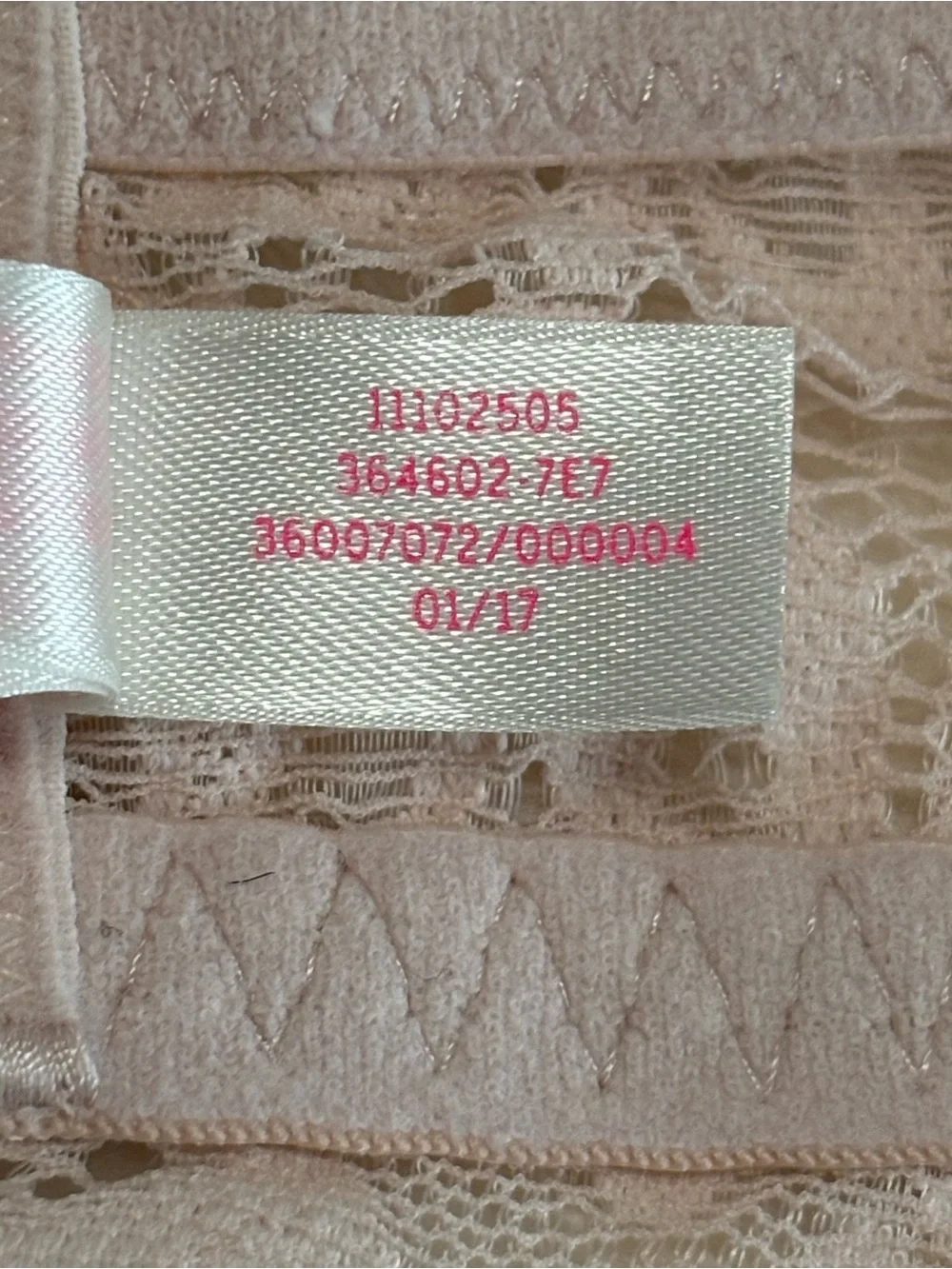 PINK by Victoria's Sectret Blush Pink Lace Bralette Lightly Lined Bra Size M